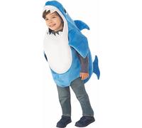 Rubies - Disfraz de Baby Shark Daddy Shark para niños pequeños con Sonido (701701-S)