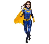 Rubies Disfraz de Batgirl GMK Deluxe para Mujer, Jumpsuit, capa, guantes y máscara. Oficial DC Comics, para Carnaval, Navidad, Cumpleaños, Fiestas y Halloween.703123, S