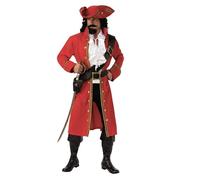 Rubies Disfraz de capitán pirata para adultos, tamaño estándar de pecho de 37 a 42 pulgadas, Halloween