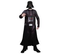 Rubies Disfraz de Darth Vader para adulto, Jumpsuit con capa y máscara. Oficial de Star Wars, para Carnaval, Navidad, Cumpleaños, Fiestas y Halloween.