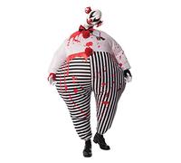 Rubies Disfraz de Payaso de Terror de Halloween, Hinchable, para Adultos, Producto Oficial de Rubie'S, Talla única estándar