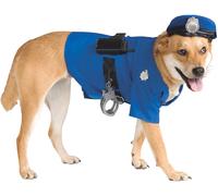 Rubies Disfraz de Perro policía para Mascotas, Grande para Fiestas temáticas y H