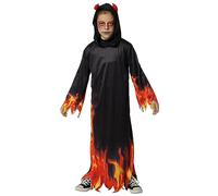 Rubies Disfraz Diablo para niños y niñas, Tunica impresa con capucha, Demonios, Diablitos para cosplay y fiestas