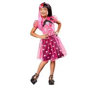Rubies Disfraz Draculaura Classic para niñas, Vestido y diadema. Oficial Monster High, para Carnaval, Navidad, Cumpleaños, Fiestas y Halloween.