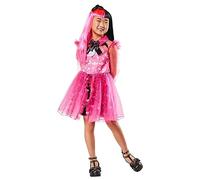 Rubies Disfraz Draculaura Deluxe para niña, Vestido y diadema. Oficial Monster High, para Carnaval, Navidad, Cumpleaños, Fiestas y Halloween