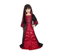 Rubie's Disfraz Draculinda para niña – Vestido rojo con alzacuellos – S8688-S