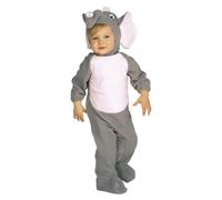 Rubies Disfraz Elefante para niños y niñas, Jumpsuit con capucha, Oficial Carnaval, Halloween, Fiestas y cumpleaños