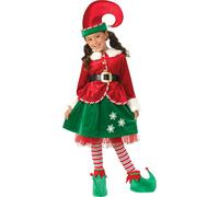 Rubies - Disfraz Elfo Girl Deluxe Infantil - Disfraz Diseño Original y Divertido - Disfraz Elfo Girl Deluxe - Perfecto Para Fiestas y Carnaval - Fácil De Poner y Quitar - Disfraz Tela Cómoda y Ligera