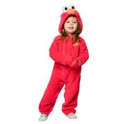 Rubies Disfraz Elmo Barrio Sesamo para niños y niñas, Jumpsuit y gorro, Oficial Sesame street, para Carnaval, Navidad, Cumpleaños, Fiestas y Halloween.