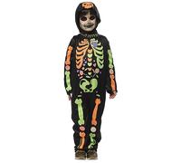 Rubies Disfraz Esqueleto Chuches para niños y niñas, Jumpsuit impreso y gorro, Licencia, Skeletons, Esqueletos para Halloween, Fiestas, Carnaval, cumpleaños y cosplay