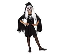 Rubies Disfraz Esquelita Encapuchada para niñas, Vestido con capucha y cinturón, Skeletons, Esqueletos para Halloween, Carnaval, Fiestas y Cosplay