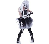 Rubies Disfraz Esquelita Tutuween para niñas, Vestido con falda tutu, medias y máscara, Esqueletons, Skeletons para cosplay y fiestas