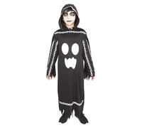 Rubies Disfraz Fantasma Encadenado para niños y niñas, Túnica impresa digitalmente con capucha, Efecto brillante en la oscuridad, para Halloween, Fiestas y Carnaval