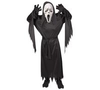 Rubies Disfraz Fantasma susto para niños y niñas, Túnica con cinturón, guantes y máscara con capucha, Licencia Oficial, Ghost, Scream para Halloween, Carnaval, Fiestas temáticas