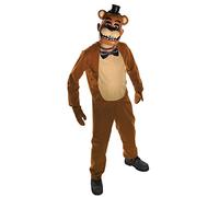 Rubies Disfraz Freddy Classic para niños y niñas, Jumpsuit impreso con guantes y máscara, Licencia Oficial Five Nights at Freddy para Halloween, Carnaval, Cosplay