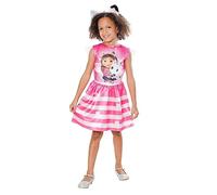Rubies Disfraz Gabbys Dollhouse Clássico para niñas, Vestido impreso digitalmente y diadema, Licencia Oficial para Cumpleaños, Fiestas, Carnaval y Halloween