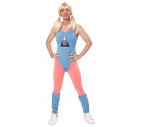 Rubies Disfraz Gin Man para Adulto, Aerobic Adulto, Años 80, Jumpsuit, Leggins y Calentadores para Despedidas de Soltero, Carnaval, Cumpleaños y Fiestas