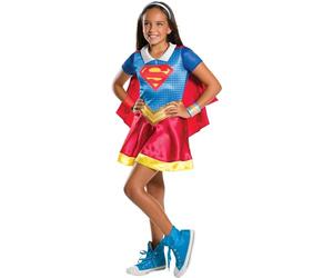 Rubies Disfraz Harley Quinn Classic para niña, Top con pantalones, cinturón, muñequera y antifaz, Licencia Oficial Warner Bros, DC Comics para Halloween, Carnaval, Fiestas