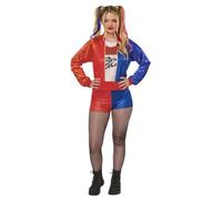 Rubies Disfraz Harley Quinn OPP para mujer, Chaqueta y pantalón impresos digitalmente, Licencia Oficial DC Comics, Escuadrón Suicida, Joker para Halloween, Carnaval, Fiestas y Cosplay