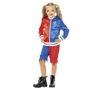 Rubies Disfraz Harley Quinn para niñas, Green Collection, Disfraz sostenible, Top y pantalón impreso, Oficial Warner Bros para Carnaval, Halloween, Navidad y cumpleaños