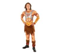 Rubies Disfraz He-Man Deluxe para adulto, Jumpsuit con pecho musculoso impreso digitalmente, Oficial Masters Of The Universe para Carnaval, Hallowee, Navidad y cumpleaños