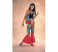 Disfraz hippie con flores para adulto Talla única ㅤ
