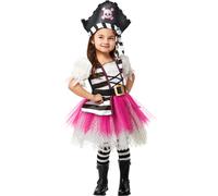 Rubies Disfraz infantil de nia pirata, vestido y sombrero, talla pequea