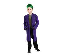 Rubies - Disfraz Infantil Joker DC Comics Oficial - Talla 11-14 años - Disfraz con Chaqueta Larga y Camiseta Estampada integrada, para Halloween, Carnaval, Navidad