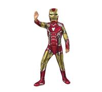 Rubies Disfraz Iron Man Endgame Clássico para niños, Jumpsuit Impreso con cubrebotas y máscara, Oficial Marvel, Avengers para Carnaval, Halloween, Navidad y cumpleaños