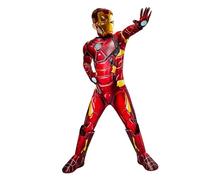 Rubies Disfraz Iron Man Premium para niños y niñas, Jumpsuit con armadura 3D y reactor, cubrebotas, máscara y guantes, Oficial Marvel para Carnaval, Halloween, Cumpleaños, Navidad