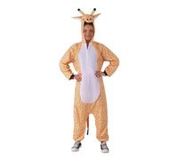 Rubies Disfraz Jirafa para adulto, Jumpsuit con capucha, One Piece, Unisex, Talla única para Carnaval, Halloween, Fiestas, Despedidas
