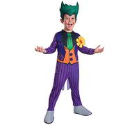 Rubies Disfraz Joker Clásico para niños y niñas, Traje completo con cubrebotas y accesorio para la cabeza, Oficial Warner Bros, DC Comics para Halloween, Carnaval, Fiestas