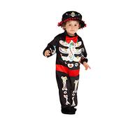 Rubies Disfraz Katrinit@ para niños y niñas de 1 a 2 años, Jumpsuit con pajarita y sombrero para halloween, carnaval y cumpleaños