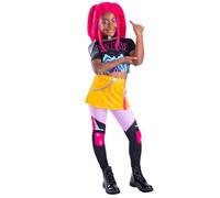 Rubies DISFRAZ KPOP MIRA CLASSIC. K-POP, KPOP, HUNTRIX, Top, collar, falda con leggins adjuntos y accesorio charm. TALLA L