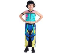 Rubies DISFRAZ KPOP ZOEY CLASSIC. K-POP, KPOP, HUNTRIX, Top, pantalón, banda para brazo y accesorio charm. TALLA M