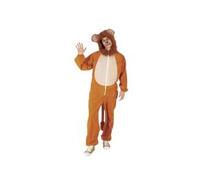 Rubies Disfraz León para adulto, hombre, mujer, Jumpsuit con gorro, Talla única, Unisex, Oficial Rubies para Carnaval, Fiestas, Cumpleaños y Halloween