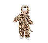 Rubies Disfraz Leopardo para bebés, Jumpsuit con cola y gorro, Talla 12-18 meses, Oficial Carnaval, Fiestas, Cumpleaños y Halloween