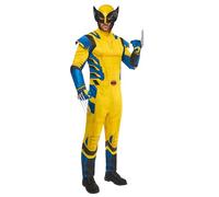 Rubies Disfraz Lobezno para adultos, Jumpsuit impreso, guantes con cuchillas y máscara, Wolverine, Licencia Oficial Marvel Deadpool 3 para Carnaval, Halloween, Despedidas, Fiestas Temáticas y Cosplay