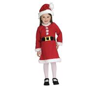 Rubies Disfraz Mama Noel Deluxe para bebés y niñas, Vestido con cinturón y gorro, Oficial Rubies para Navidad, Fiestas, Eventos navideños