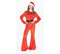 Rubies Disfraz Mama Noel Molona para mujer, Jersey con pantalones, cinturón y gorro, Traje Mama Noel, Rojo, para Navidadm Eventos Navideños, Cosplay, Fiestas