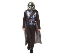 Rubies Disfraz Mandalorian Clásico para adultos, hombres y mujeres, Jumpsuit con detalles impresos, capa y máscara, Licencia Oficial Star Wars para Carnaval, fiestas, cosplay