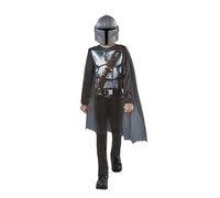 Rubies Disfraz Mandalorian OPP barato en caja para niños y niñas, Jumpsuit, capa y máscara, Oficial Star Wars para Carnaval, Navidad, Cumpleaños, Fiestas y Halloween.