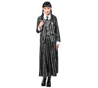 Rubies Disfraz Miércoles Addams Uniforme Escolar Nevermore para mujer, Top con chaqueta y falda, Oficial Wednesday, Miercoles Addams para Halloween, Carnaval y Cosplay