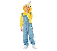 Rubies Disfraz Minion Onesie Unisex para niños y niñas, Unisex, Jumpsuit con capucha (5-6 años)