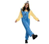 Rubies Disfraz Minion para adultos, hombre y mujer, Jumpsuit con capucha, Licencia Oficial Despicable Me 4, Gru Mi Villano Favorito para Carnaval, fiestas y cosplay
