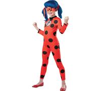 Rubie's Disfraz Miraculous Ladybug Tikki Classic para niñas jumpsuit con detalles impresos y antifaz