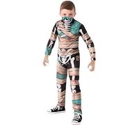 Rubies Disfraz Momia Esqueleto para niños y niñas, Jumpsuit impreso y máscara adjunta, Muerto Viviente, Zombie, Licencia Oficial para Halloween, Cosplay, Fiestas