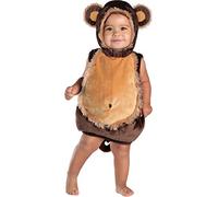 Rubies Disfraz Monito selva ecopack, infantil, color marrón para niño, Talla 6-12 meses (300719-I)