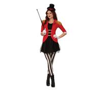 Rubies Disfraz Mujer Ringmaster Domador León Rojo Poliester
