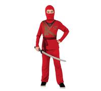 Rubies Disfraz Ninja Skull para niño, con Capucha y Cinturón con detalles impreso en el pecho, óptimo para halloween, carnaval y cumpleaños